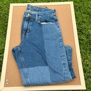 American Eagle patchwork jeans